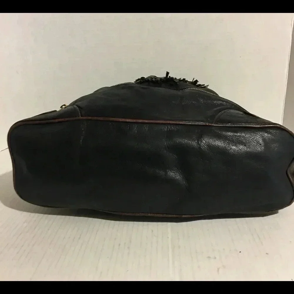 Steven by Steve Madden Black leather hobo handbag